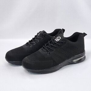 G Fashion‎ Steel Toe Sneakers Mens EU 48 US 13 Black Lace Up Walking Shoes